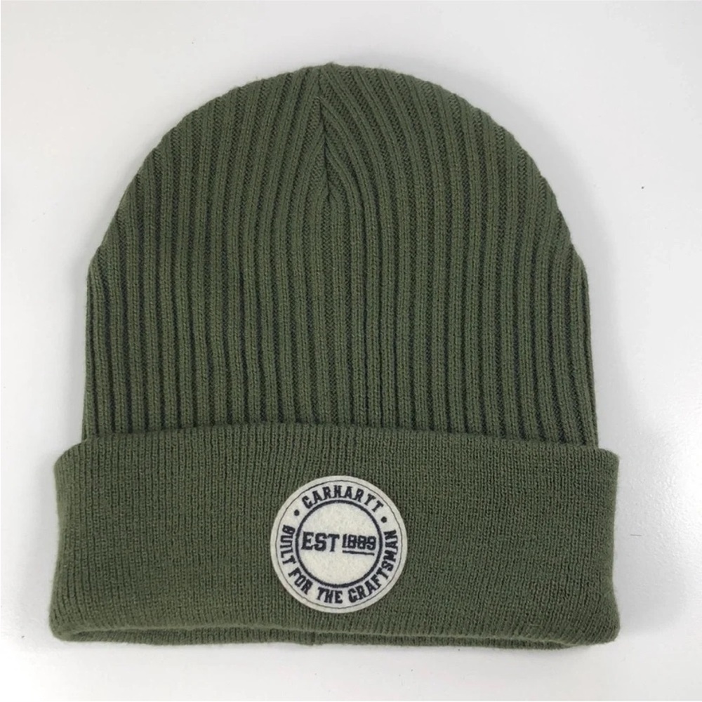 Carhartt Beanie All Knit Cuffed Craftsman Patch